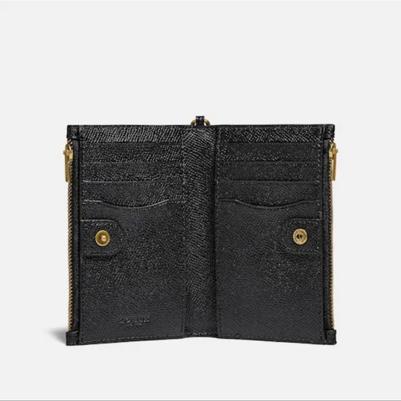 Coach Bags Nwt Coach Zip Chain Card Case Leather Wallet Poshmark